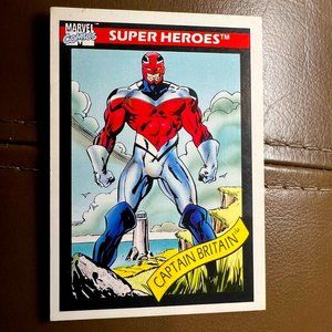 CAPTAIN BRITAIN #40 Marvel Comics IMPEL Grail Trading Card 1990 Series 1